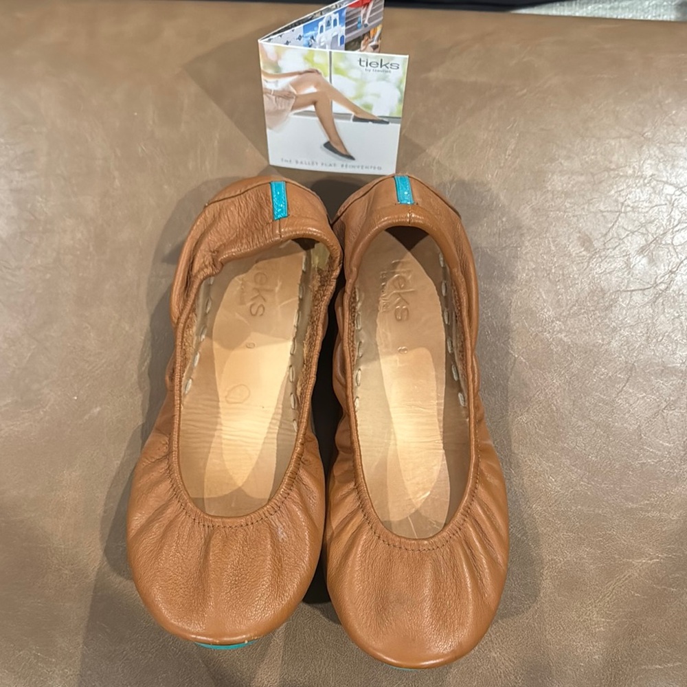 Tieks Women's Cheatnut Leather Ballet Flats